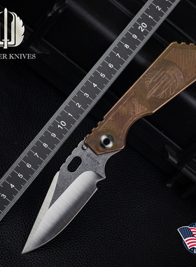 美国Strider挺进者2025刀展定制款SMF户外战术求生装备便携折叠刀