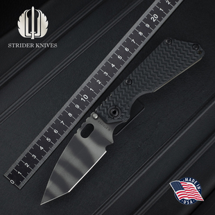 美国Strider Knives挺进者刀展限定款SNG虎纹迷彩战术生存折叠刀