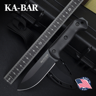 美国进口正品KABAR卡巴BK2户外刀求生战术装备野营生存直刀高硬度