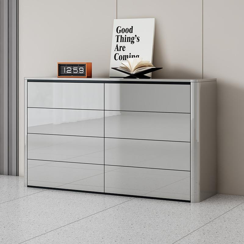 意式极简卧室斗柜轻奢现代床尾收纳柜客厅靠墙储物边柜五六八斗柜