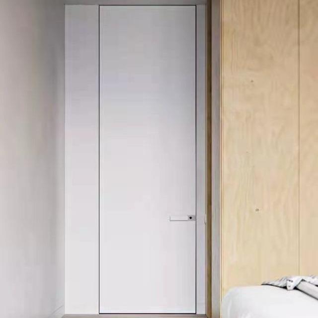 极简铝木门室内卧室门隔音房间套装门实木复合生态木门静音平开门