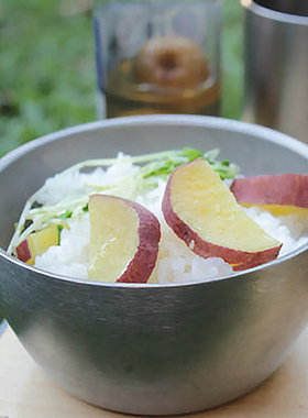 日本belmont户外双层钛碗露营餐具套装轻量化营地饭碗防烫BM-028