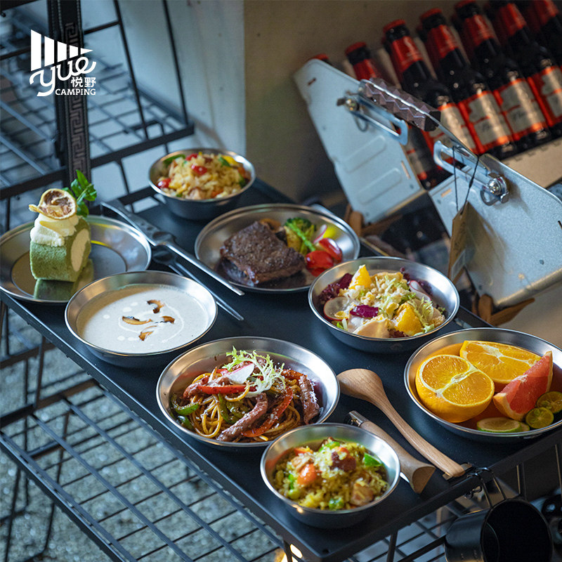 便携户外野炊碗碟餐盘套装