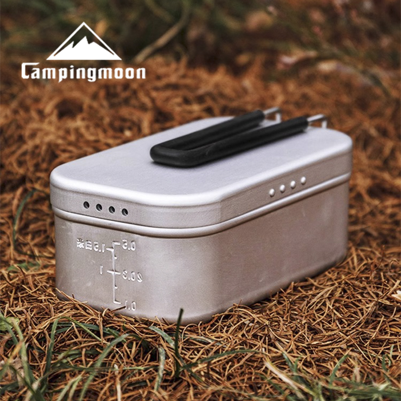 柯曼泄压饭盒耐高温野营明火煮饭神器铝制多功能旅行大号便当饭盒