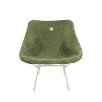 Теплый чехол на кресло с низкой спинкой, имитация кашемира, зеленый [Сова]