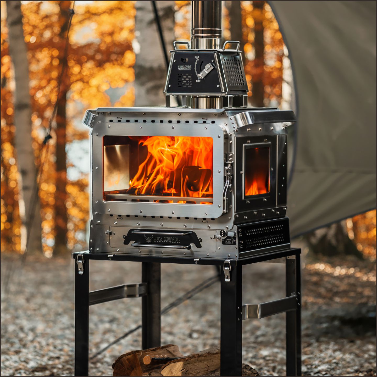 黑固大魔王2025年新款大型柴火炉户外露营冬季帐篷取暖炉高热值