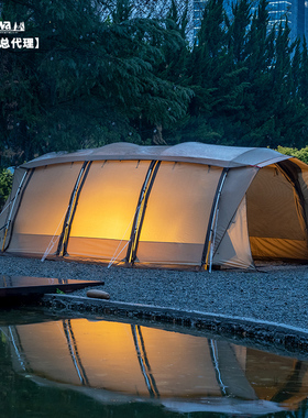 日本进口ogawa户外大型露营帐篷阿波罗Apollon L大空间便携隧道帐