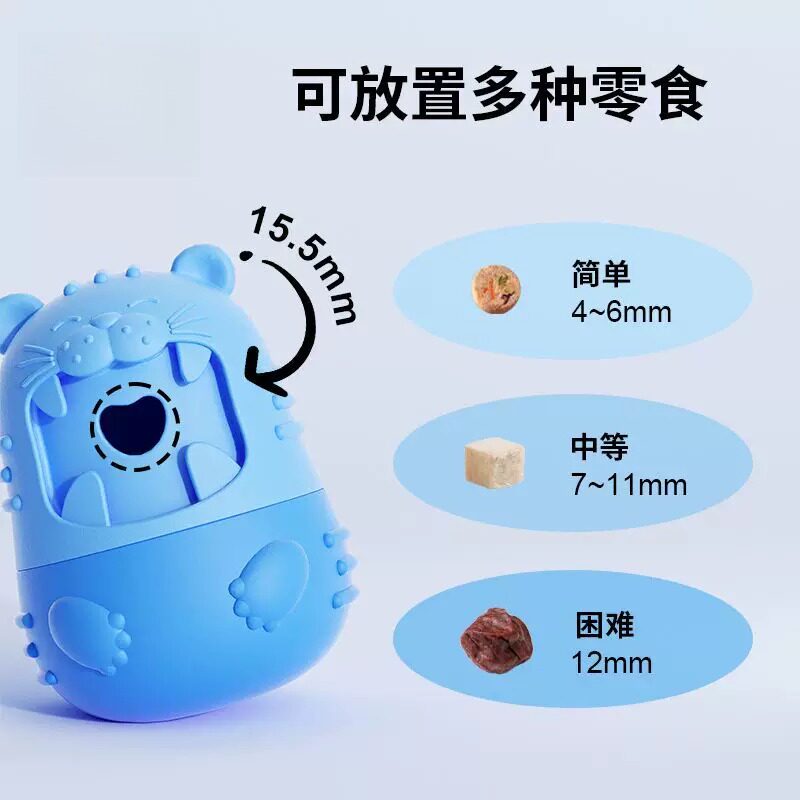 狗狗漏食玩具耐咬硅胶球小型犬幼犬磨牙洁齿宠物益智藏食解闷神器