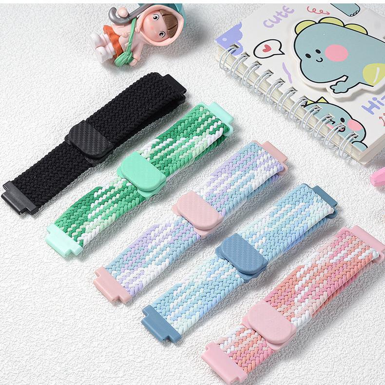 适用联想A11/A3/A1/A1S/K1儿童电话手表表带磁吸编织透气吸汗腕带