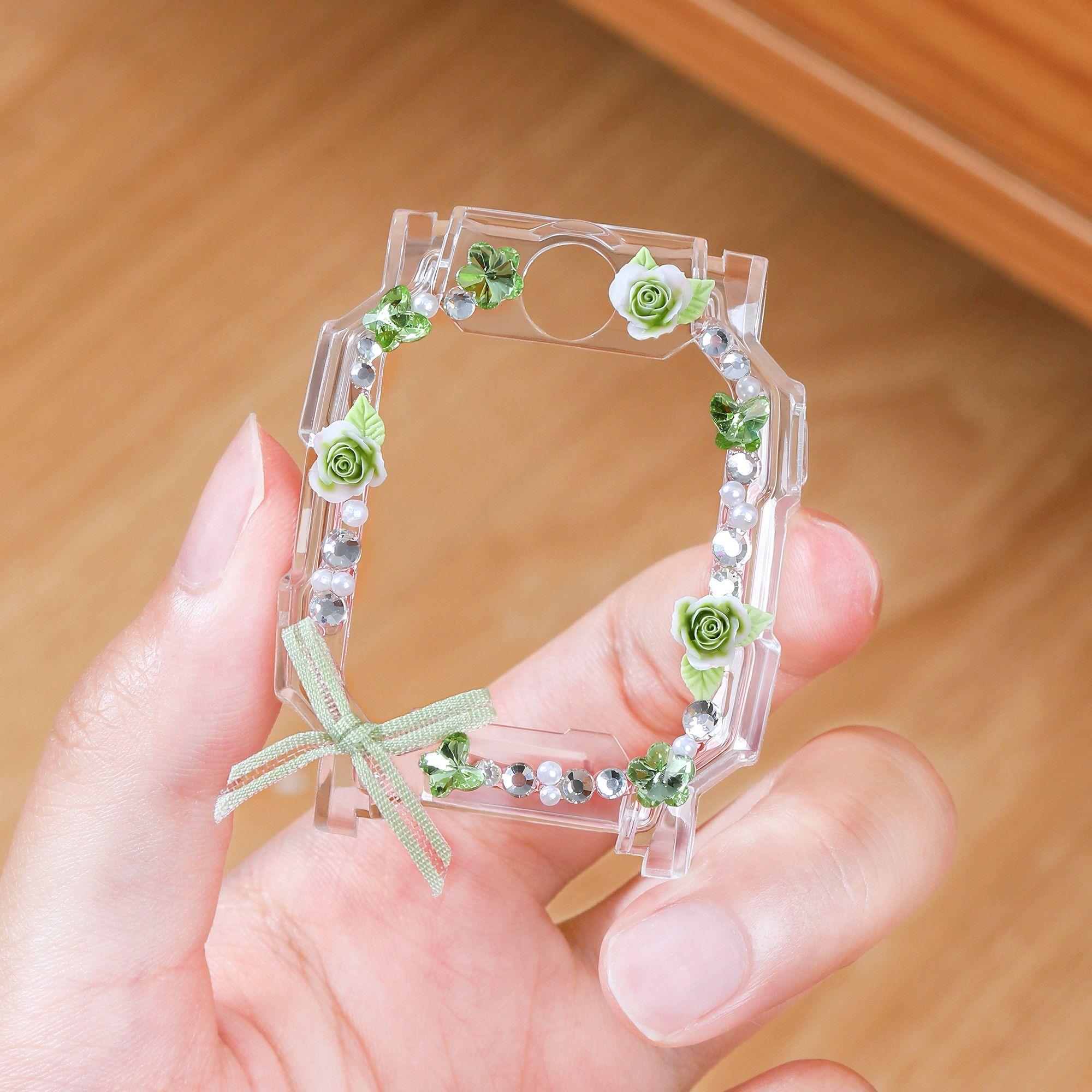 适用小天才电话手表D3S保护套表带Z10儿童Z9山茶花diy保护壳Z6PRO