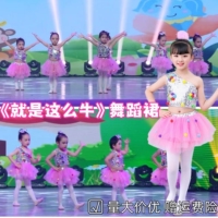 就是這么牛演出服左手右手愛(ài)啦啦么么噠夢(mèng)想的列車(chē)六一女童蓬蓬裙