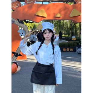 万圣节料理鼠王cos厨师服围裙帽子坐肩挂件玩偶头箍发卡发夹男女