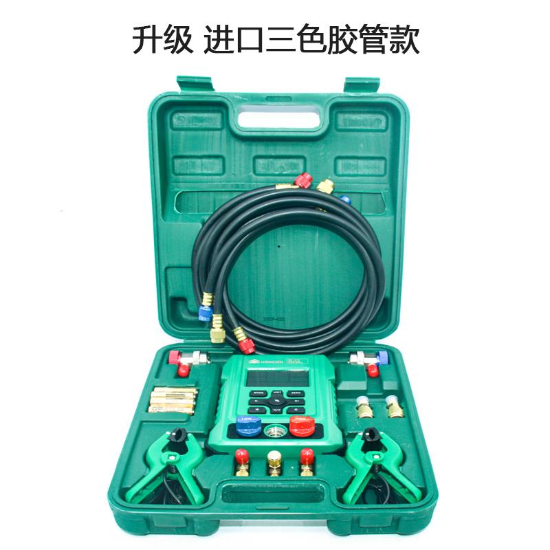 鸿森HS-370A汽车加氟表单表 数显加液表头数字液晶空调冷媒压力表图片