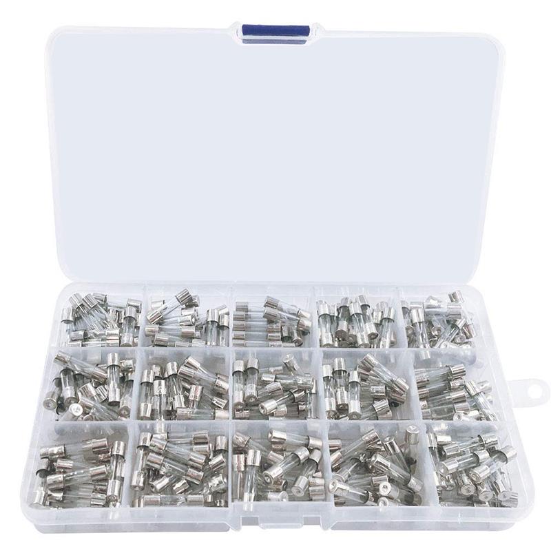300个 250V快速玻璃保险丝管保险丝熔断器5*20mm 0.1-20A组合套装图片