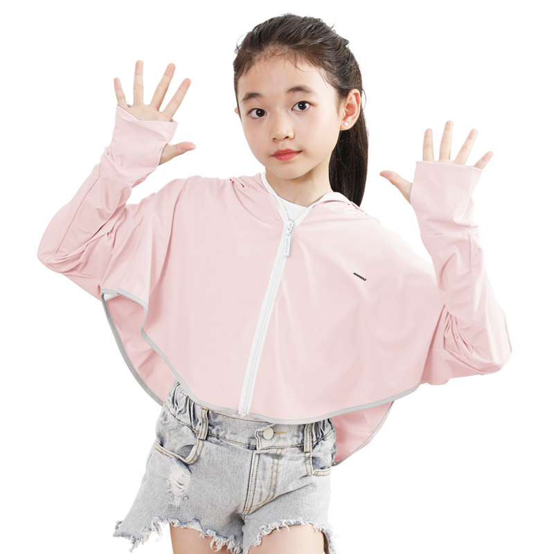 安尼欧儿童防晒衣男女童斗篷披肩
