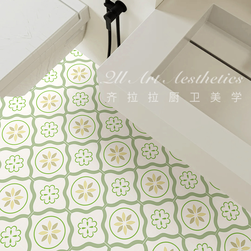 PVC防滑地贴 卫生间防水防滑地贴 自粘式几何地贴 出租屋翻新墙面