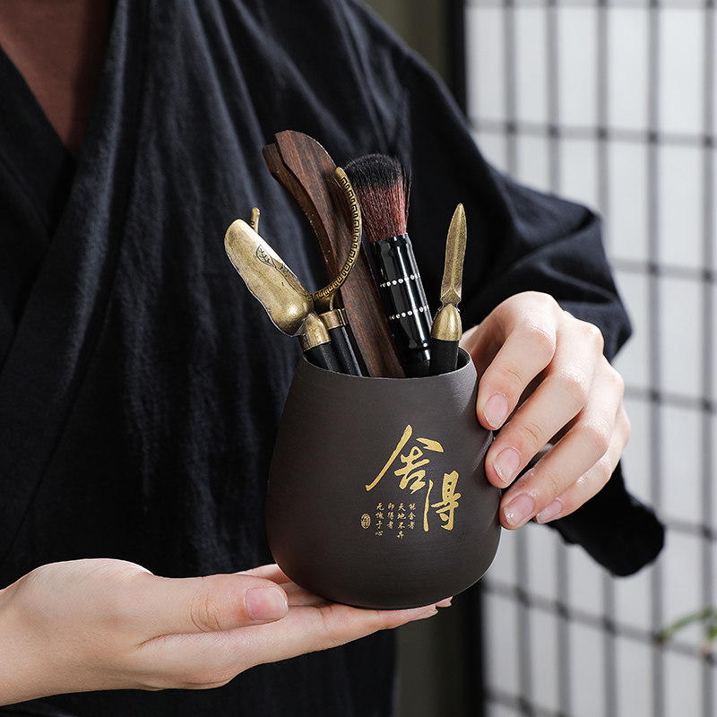 紫砂茶道六君子家用功夫茶具用品大全茶夹针茶勺套装茶艺茶台配件