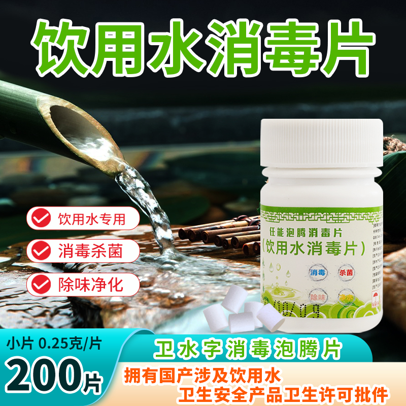 饮用水消毒片任能野营驴友野外用