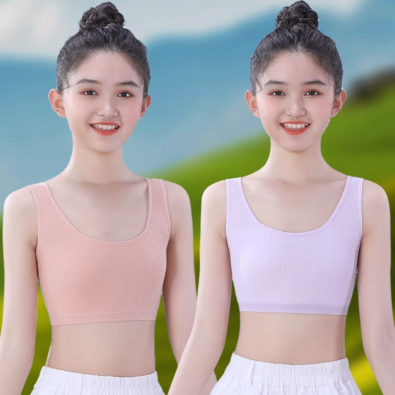 小学生发育期内衣双层防凸点棉质