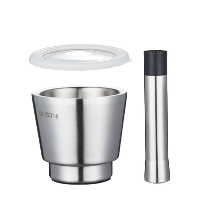 316不锈钢捣碎器加厚捣药研磨器