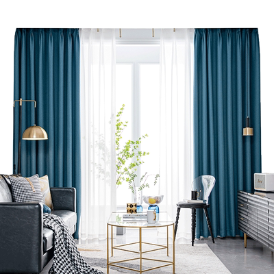 加厚遮光客厅隔音轻奢日式窗帘