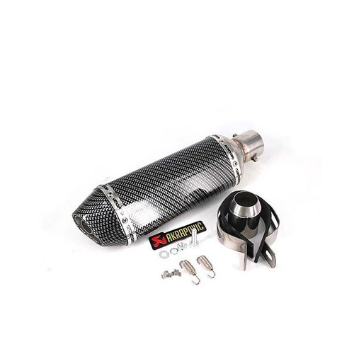 摩托踏板车越野改装跑车声音小六角全大花水印大排量通用排气管