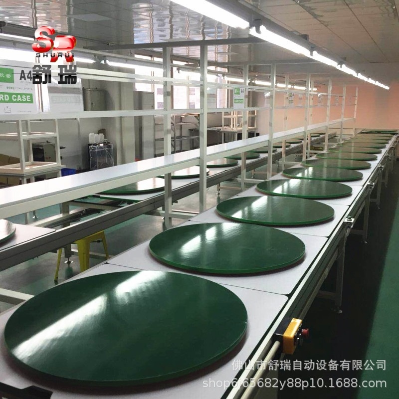 倍速链流水线定制锂电池储能组装生产线双层工装板旋转家电装配线