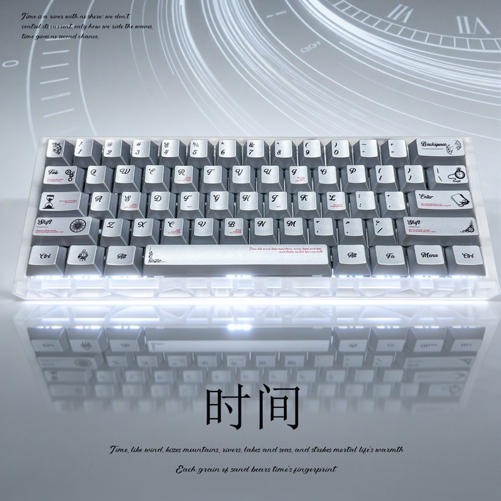 时间金属漆原厂PBT机械键盘键帽