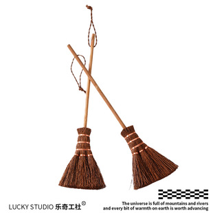 无聊了扫扫霉运~迷你小扫把键盘刷小巧便携棕毛创意除尘小刷子