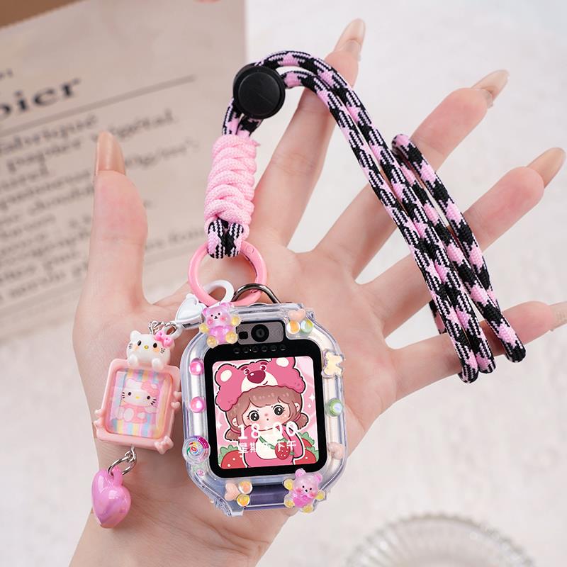 适用华为KTY-L10儿童手表5表带5X/5pro挂套4X保护壳3Pro吊绳表链