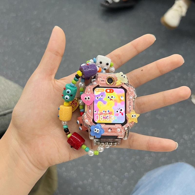 适用于小天才儿童电话手表表带z9/z8/z7/z6/z5卡通可爱小怪兽z1s/
