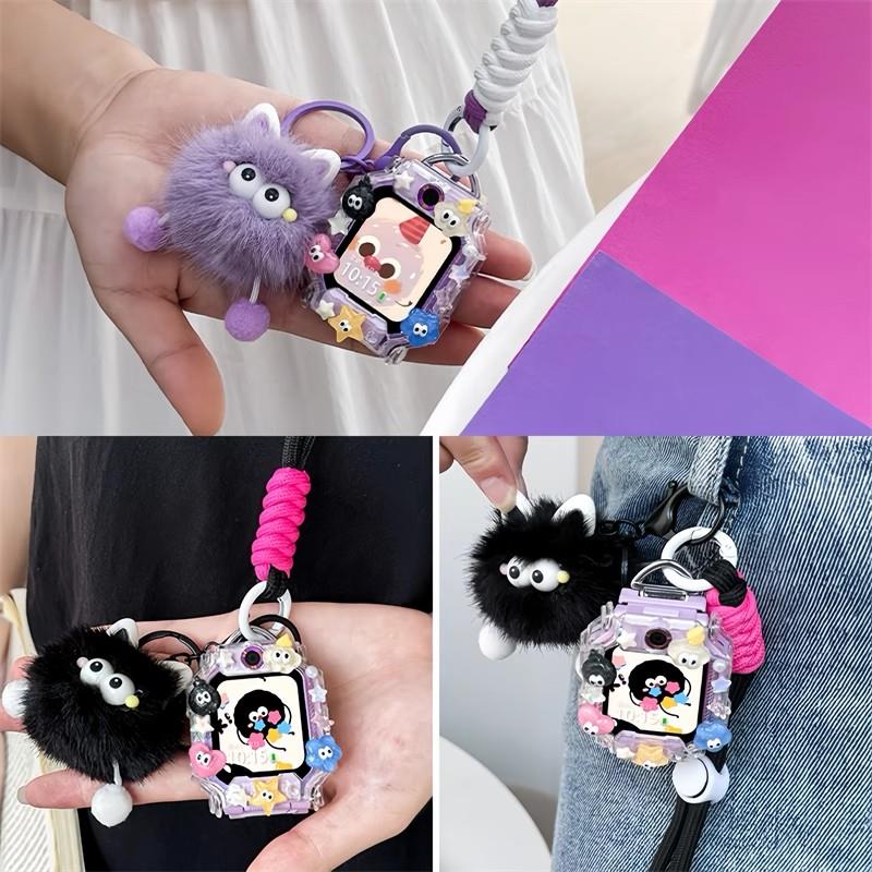 适用小天才儿童手表Z8/Z9挂绳Z10可爱Z6挂脖子套D3/Z7电话diy配件