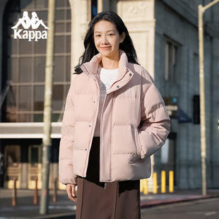 Kappa卡帕背靠背羽絨服外套女款 運動保暖防寒服女潮 冬季 2024新款