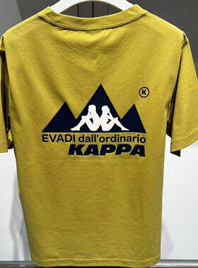 卡帕背靠背Kappa男子2025夏款运动休闲圆领体恤短袖K0F32TD73