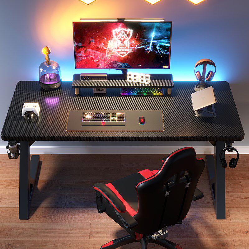 2025新款碳纤维电脑桌可夹机械臂办公专用台式家用卧室游戏电竞桌