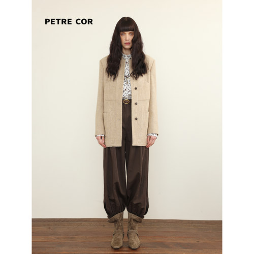 PETRECOR独立设计师官方店26秋冬 小立领贴袋外套
