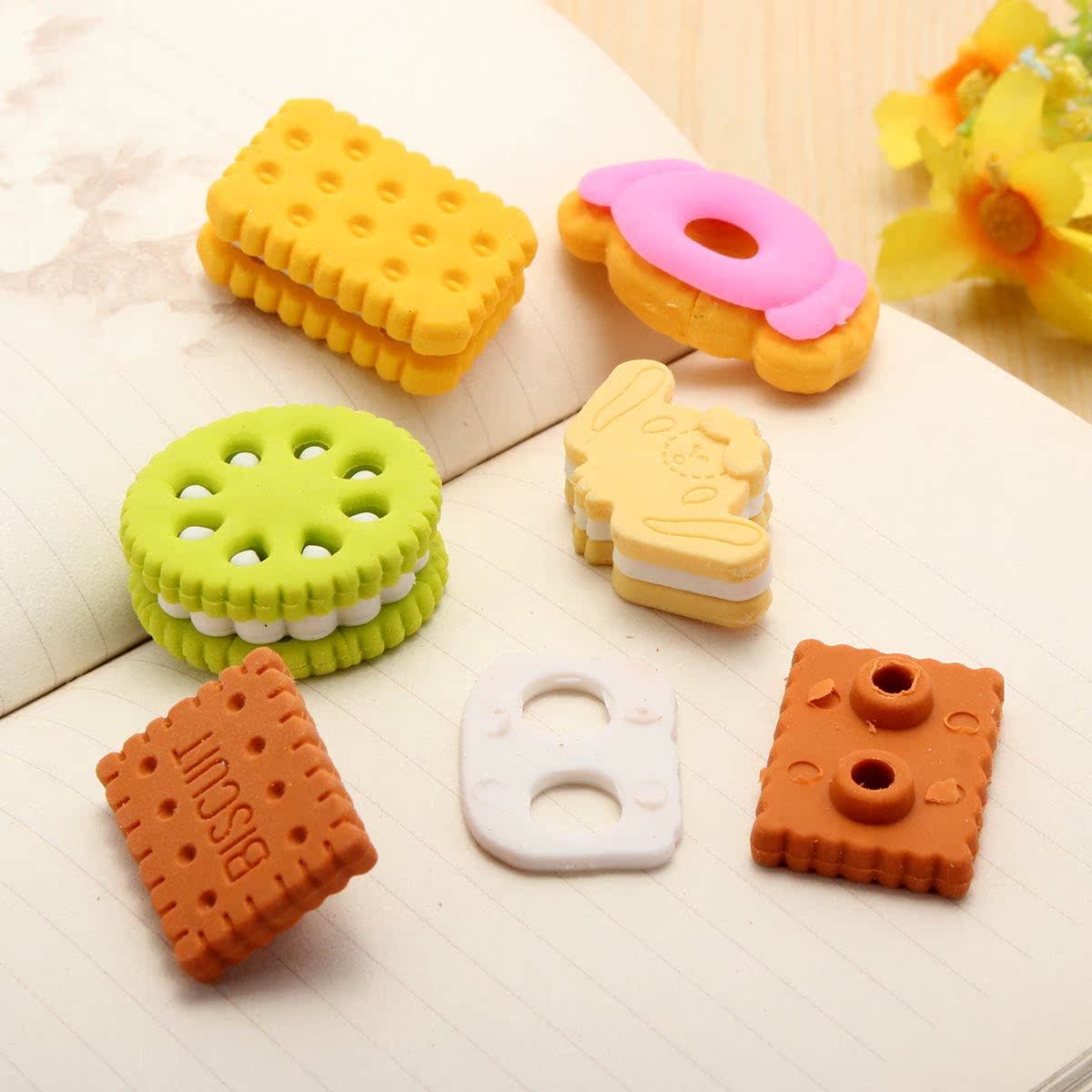 1pcs New Arrival Novelty Food Eraser Cute Rubber Doughnut Cr|ruв категории Цифровые аксессуары, бытовой аудио аксессуары, Av переключатель - от Buy2taobao.com для оказания профессиональной услуги покупки агента Taobao