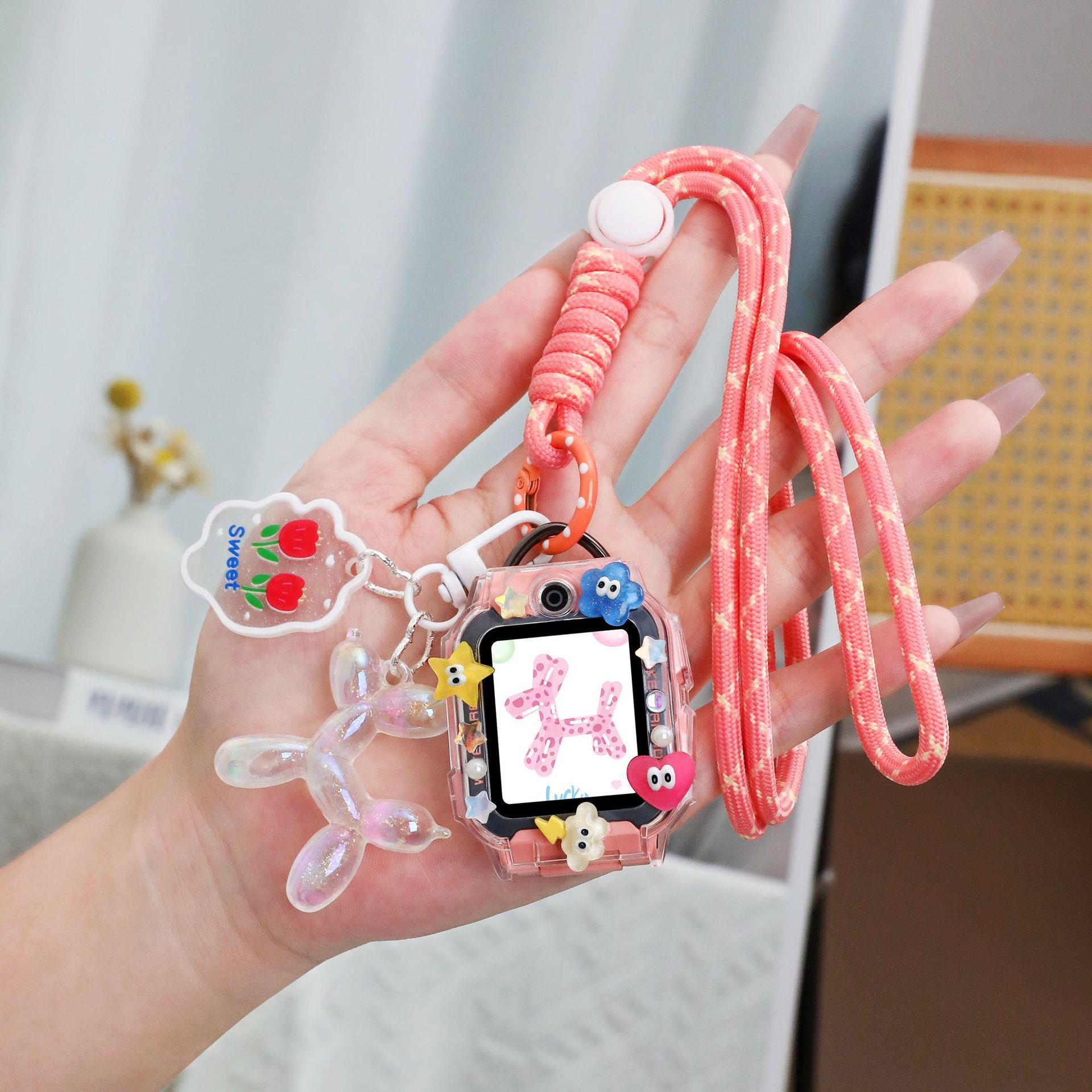 适用小天才电话手表挂脖套Z11Z10Z9Z8Z6pro保护壳挂绳卡通吊坠D3S