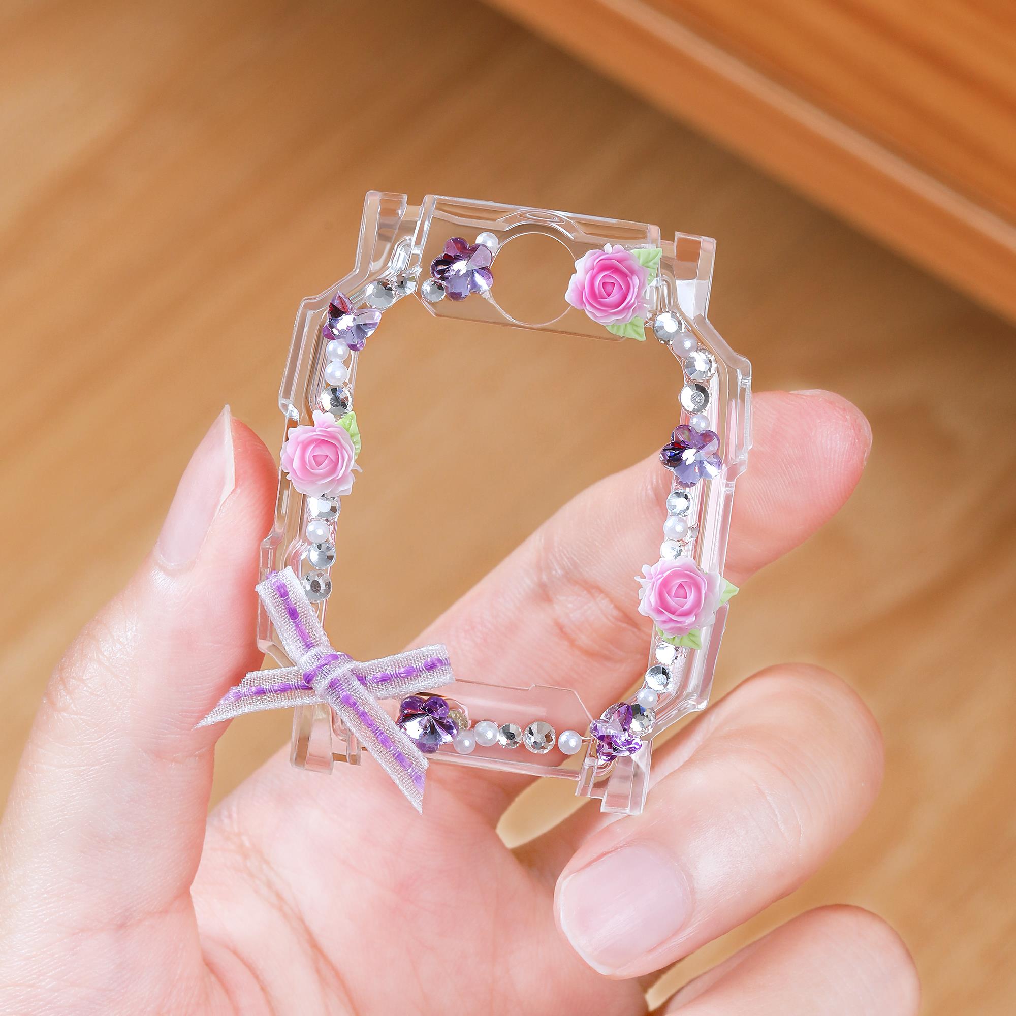 适用小天才电话手表D5Q3U5N5Z10Z9Z8AZ7A磁吸表带立体透明保护壳