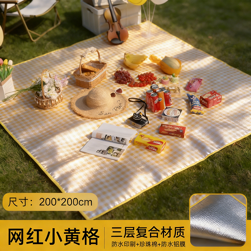 野餐垫户外防水防潮加厚坐垫便携野外野炊地垫布露营帐篷草地毯子,户外/登山/野营/旅行用品,野餐垫,淘宝优惠券,粉丝福利购,淘宝优惠卷
