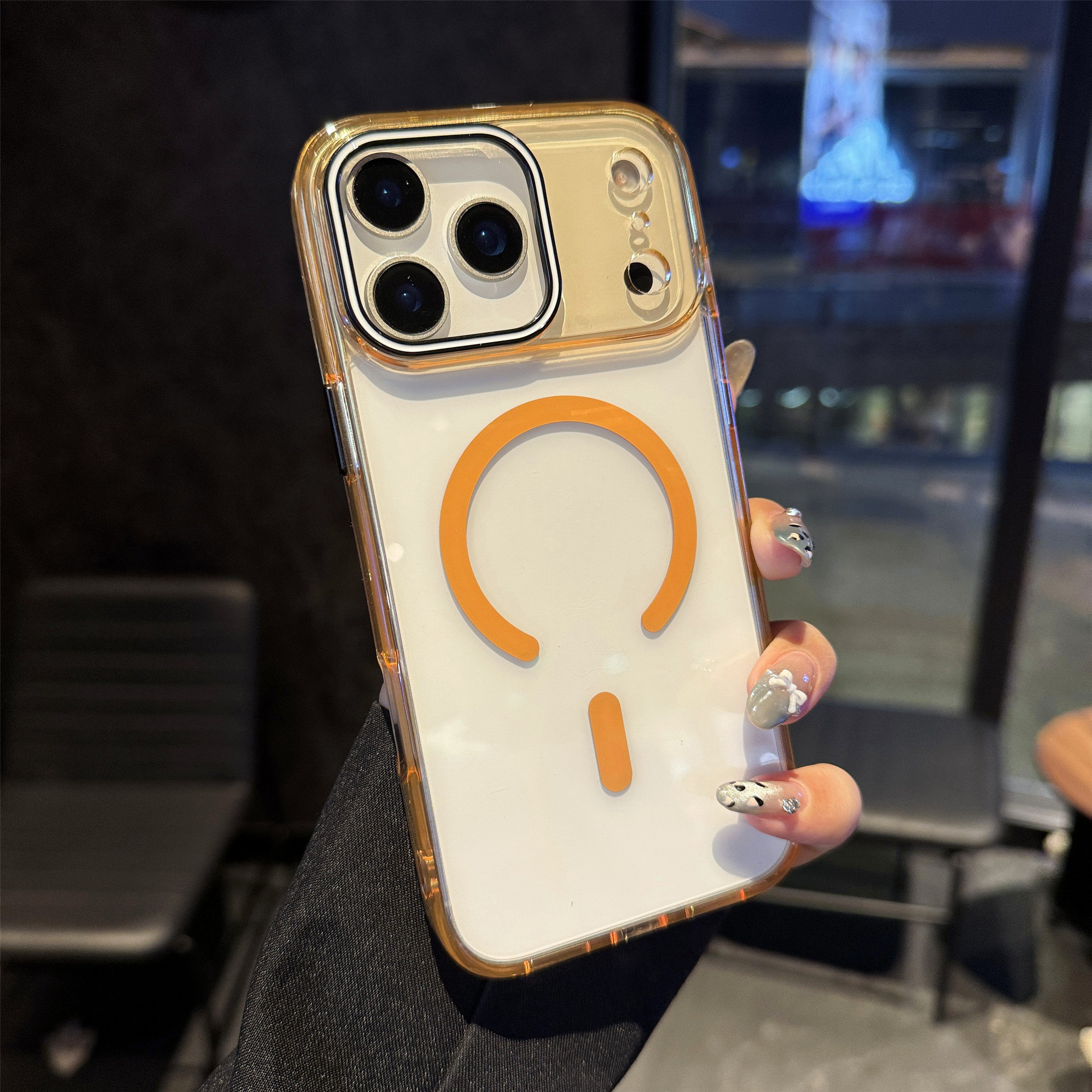 适用新款iPhone17promax手机壳magsafe磁吸充电苹果16ProMax相机按键全包16Pro透明亚克力17/16简约高级17Air