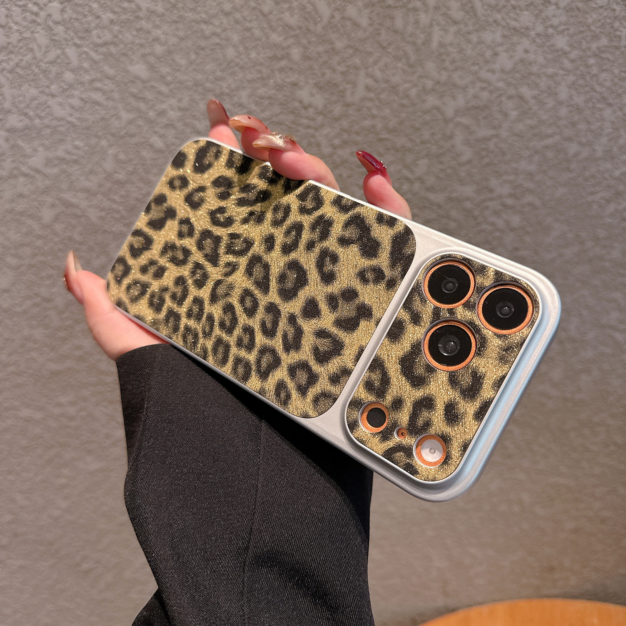 ins秋冬辣妹复古豹纹适用iPhone17promax苹果16ProMax手机壳新款11秒变12超好看13网红14plus全包15pro防摔套