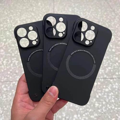 苹果16亚克力无边框磨砂肤感