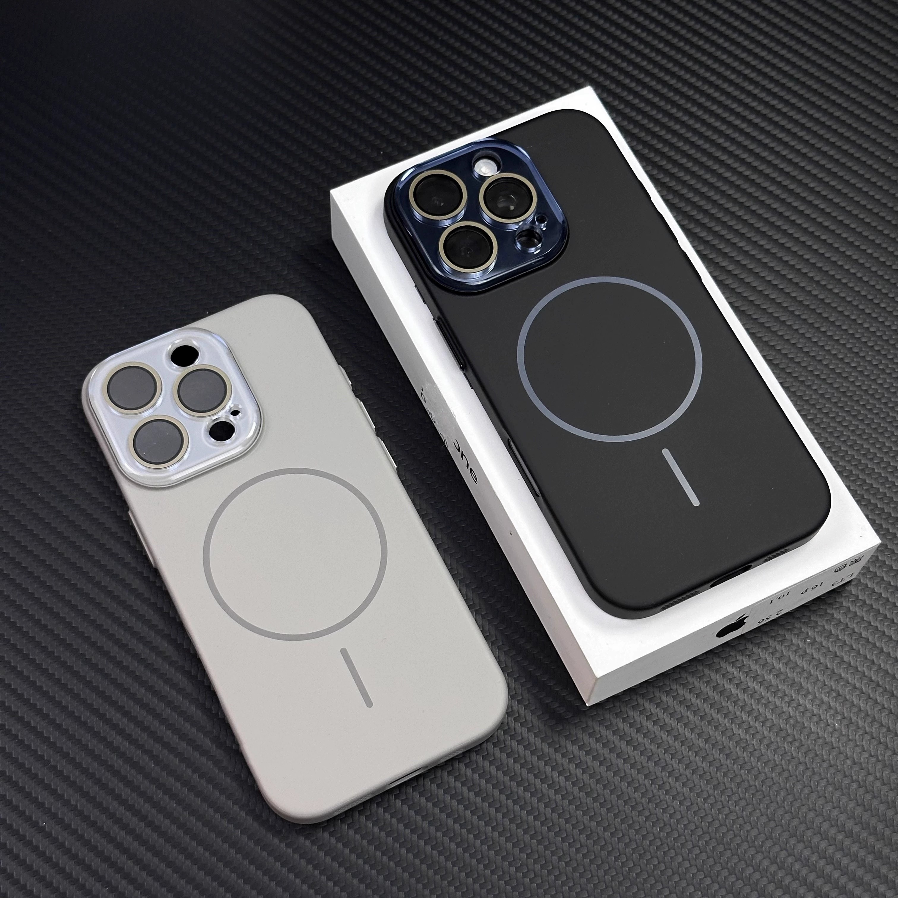 护镜磨砂肤感细磁圈适用iphone16promax水晶镜头膜苹果15Pro简约手机壳14pm超薄13/12柔润PC全包保护套16plus