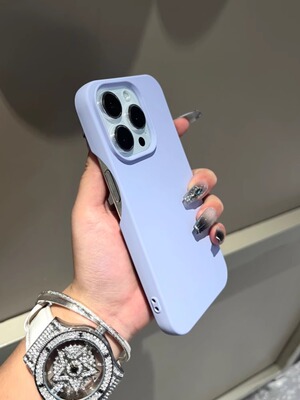 苹果15液态硅胶肤感磨砂半包壳