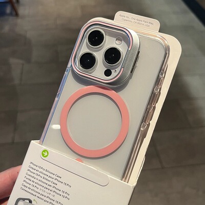 创意磁吸镜头盖支架手机壳