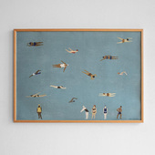 day小众艺术家居装 瑞典设计fine little 饰画客厅卧室挂画ins摆画