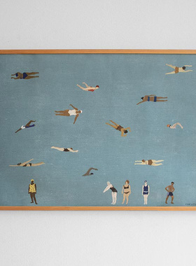 瑞典设计fine little day小众艺术家居装饰画客厅卧室挂画ins摆画