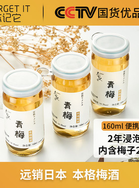 忘记它/Forget it本格青梅酒梅子果酒女士低度甜酒160ml