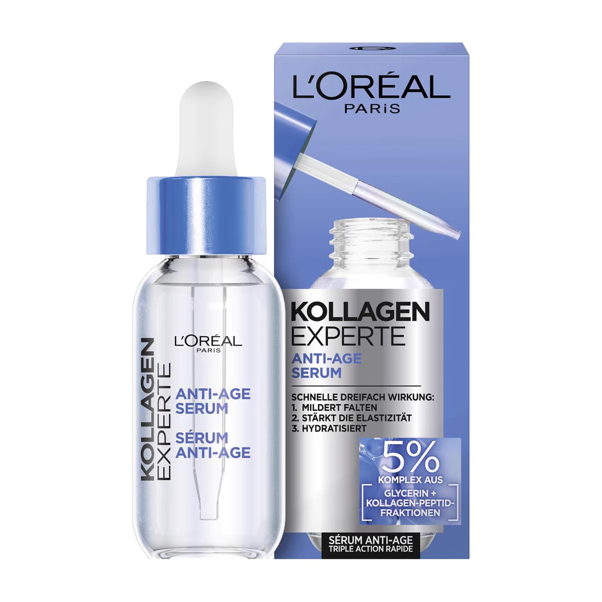 海淘现货德版欧莱雅Kollagen Experte胶原蛋白肽精华30ml 抗衰老